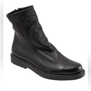 Bueno Olive Black leather‎ Bootie Sz 39